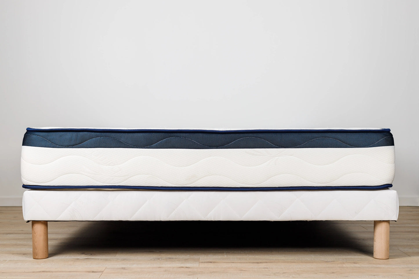Matelas LUXE 25 cm + Sommier 120x190 + Pieds Inclus