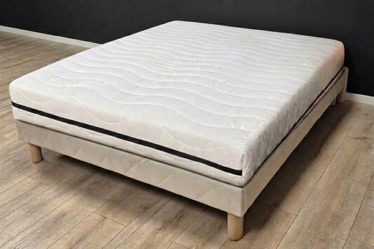 Matelas FANO Déhoussable 14 cm + Sommier 140×190 + Pieds Inclus