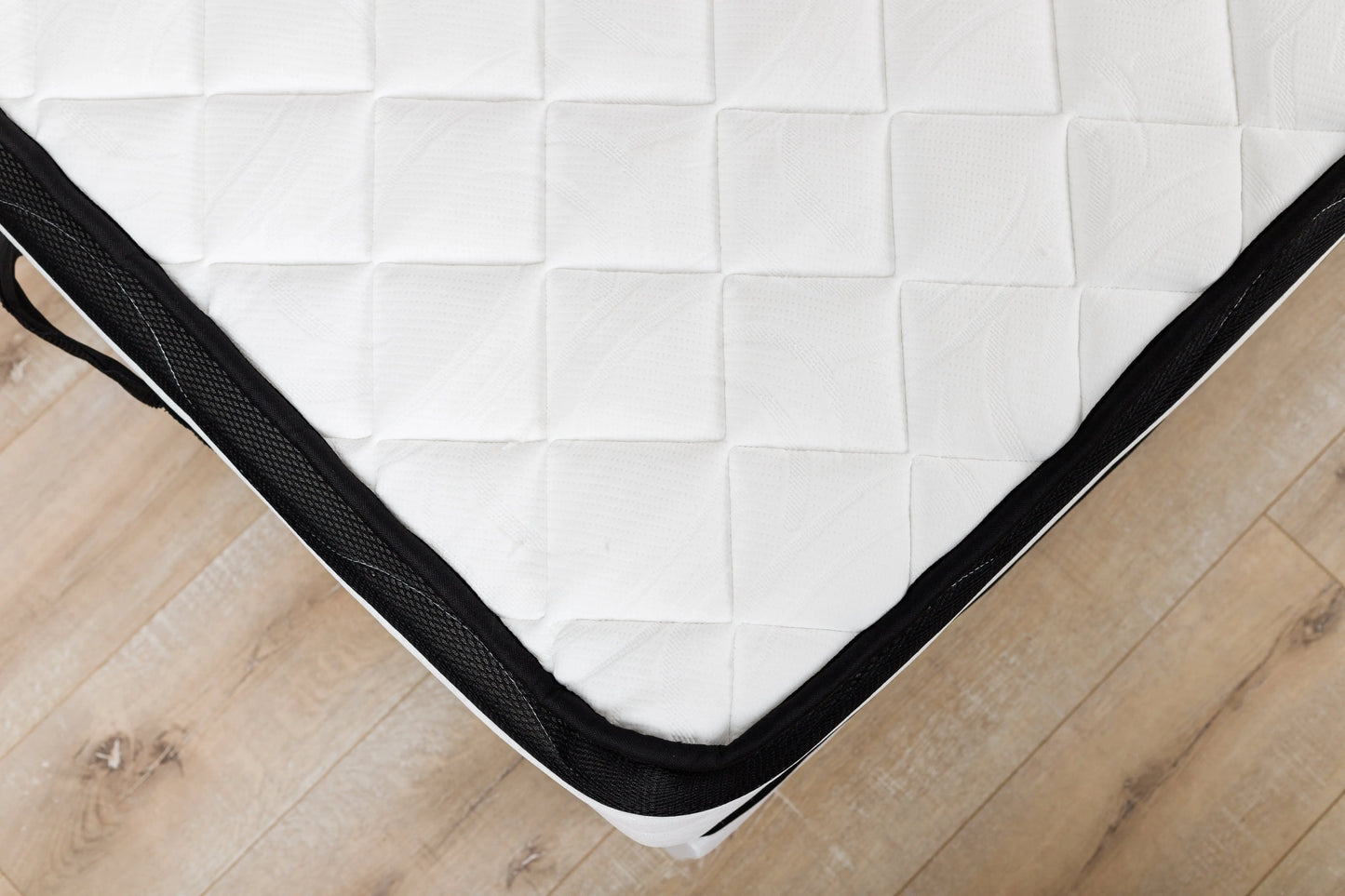 Matelas à Ressorts Ensachés 25 cm + Sommier 160x200 + Pieds Inclus