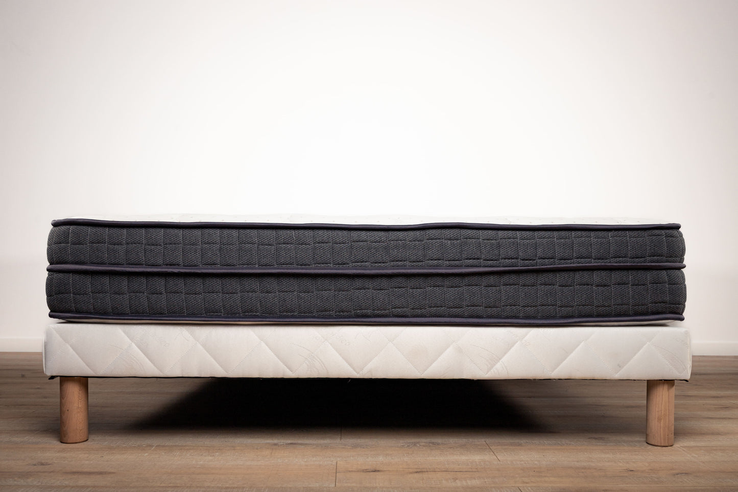 Matelas EUROTOPPER 26 cm + Sommier 140x190 + Pieds Inclus