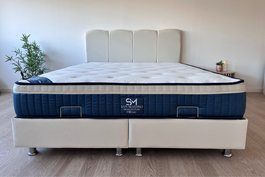 Lit Coffre CELIA Velours Blanc Cassé