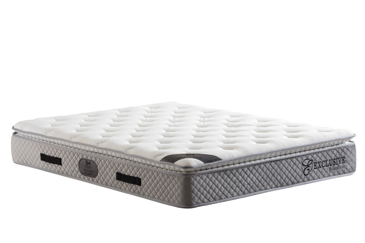 Matelas San Martino Exclusif Ressorts Gris - 32 cm avec surmatelas Intégré 160x200