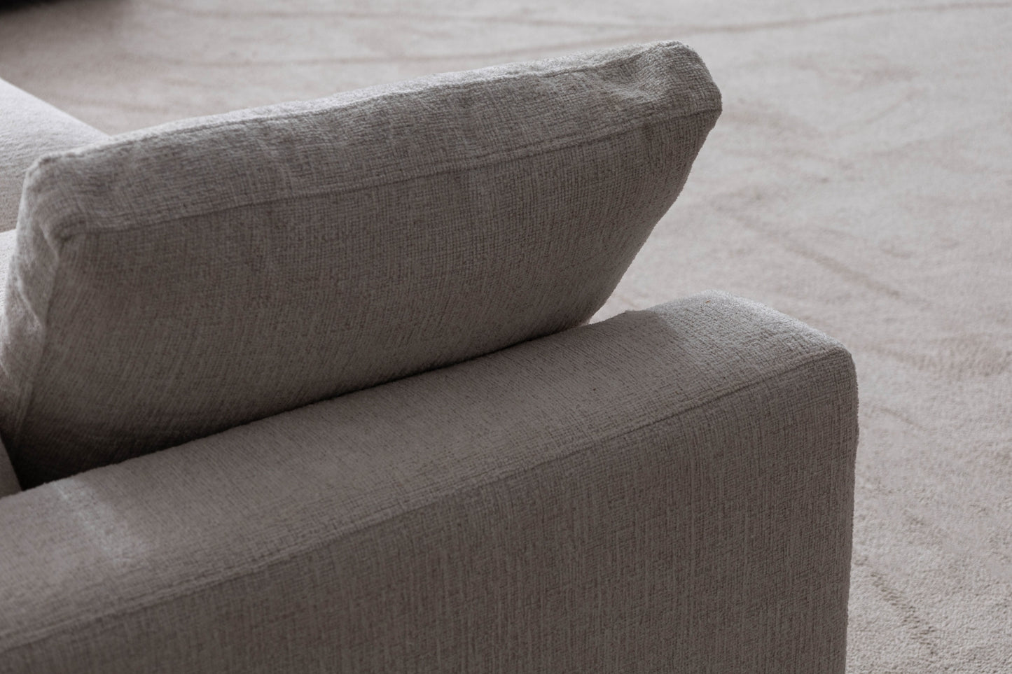 Canapé JULIA Modulable Chenille  3+1 Pouf