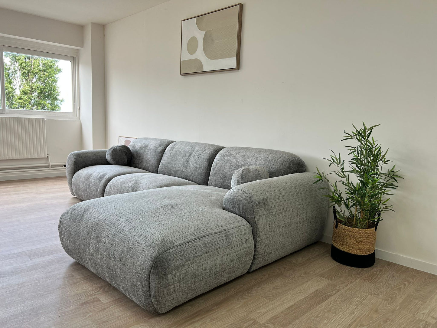 Canapé CLOUD Tissu Marbella Gris
