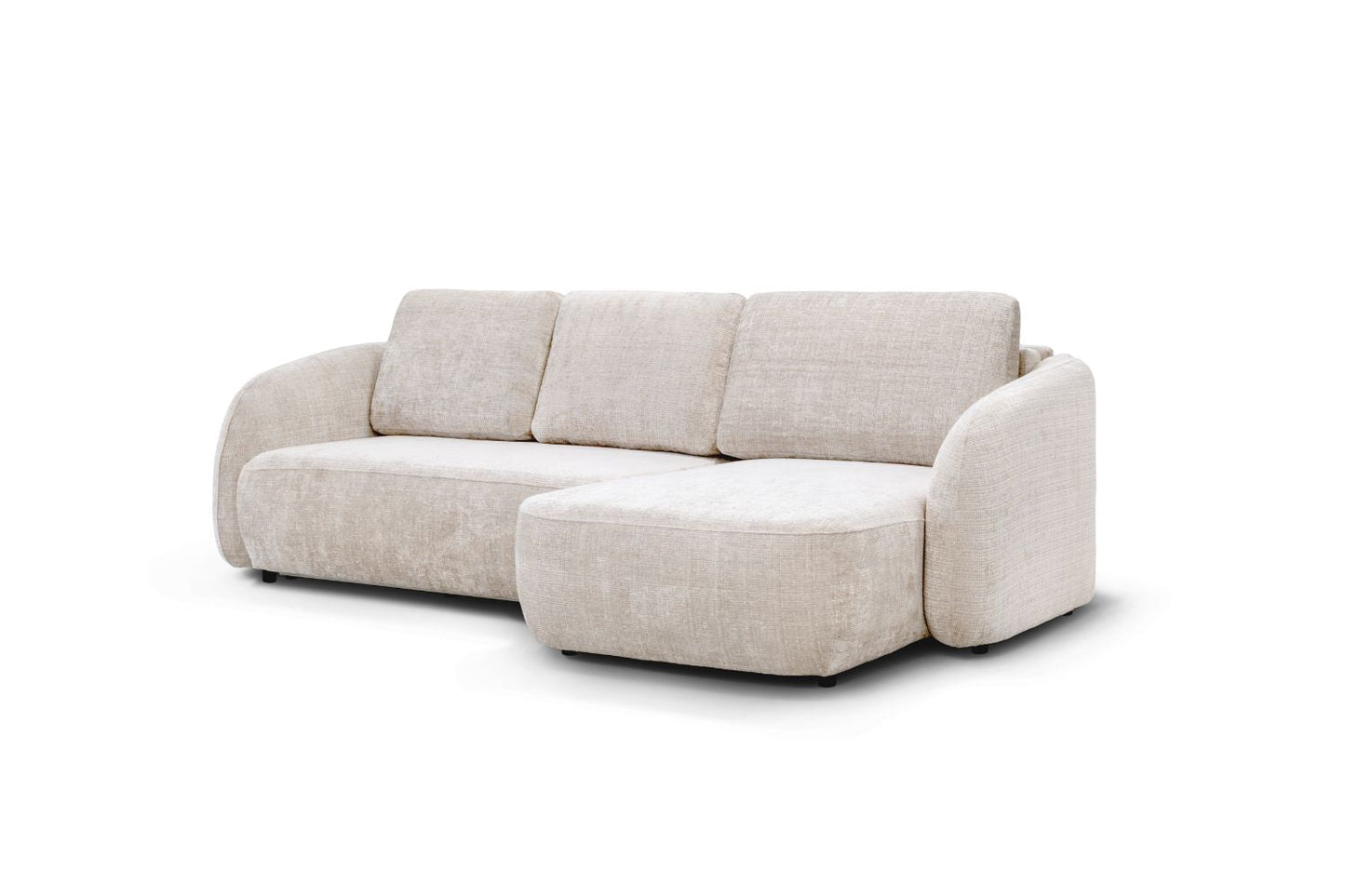 Canapé D'angle Convertible PORTO Marbella Blanc Cassé